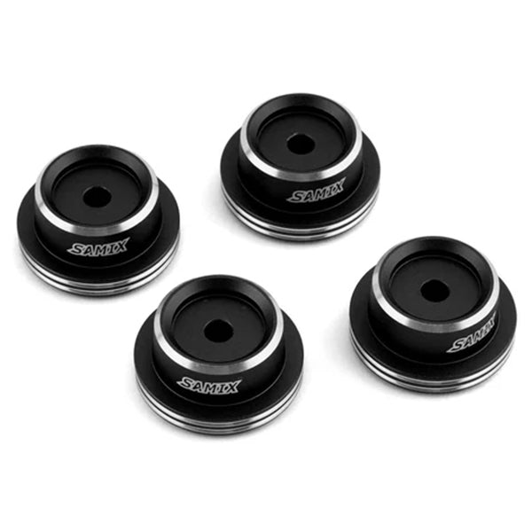 Samix SCX-6 Aluminum Shock Spring Cup (Black) (4) Default Title