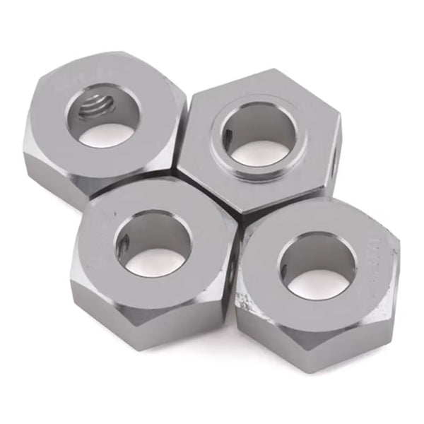 Samix SCX-6 Aluminum Hex Adapter (Silver) (4) (7mm) Default Title