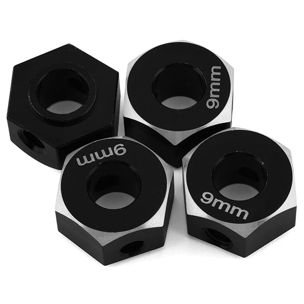 Samix SCX-6 Aluminum Hex Adapter (Black) (4) (9mm) Default Title