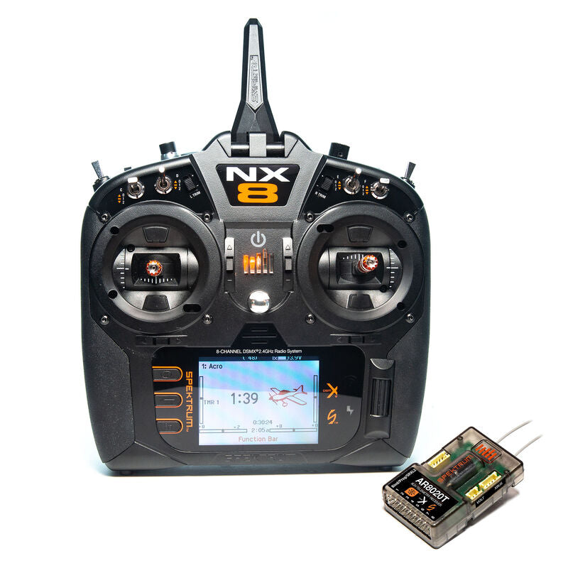 Spektrum RC NX8 2.4GHz DSMX 8-Channel Radio System (No Servos) w/AR8020T Receiver