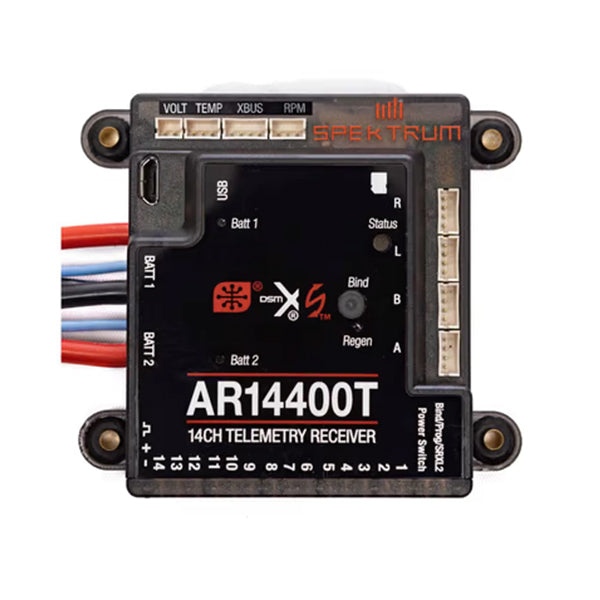 Spektrum RC AR14400T 14-Channel DSMX PowerSafe Telemetry Receiver Default Title
