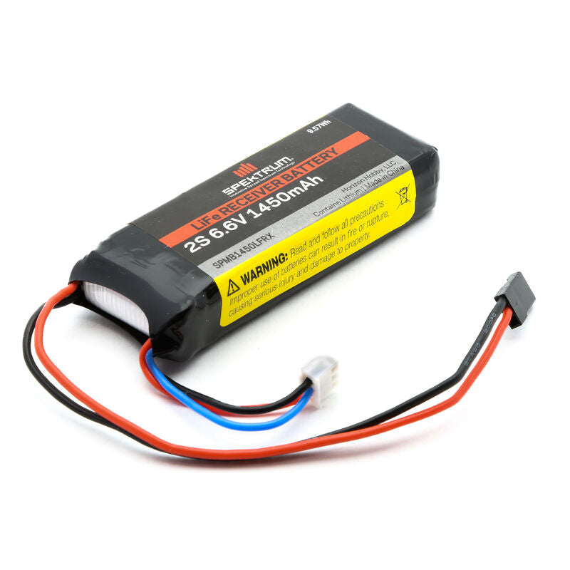 Spektrum 6.6V 1450mAh 2S LiFe Receiver Battery: Universal Receiver