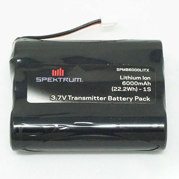 Spektrum RC 3.7V 6000mAh 1S Transmitter Battery: iX12/NX6/NX8 Tx Plug (XH-1S) Default Title