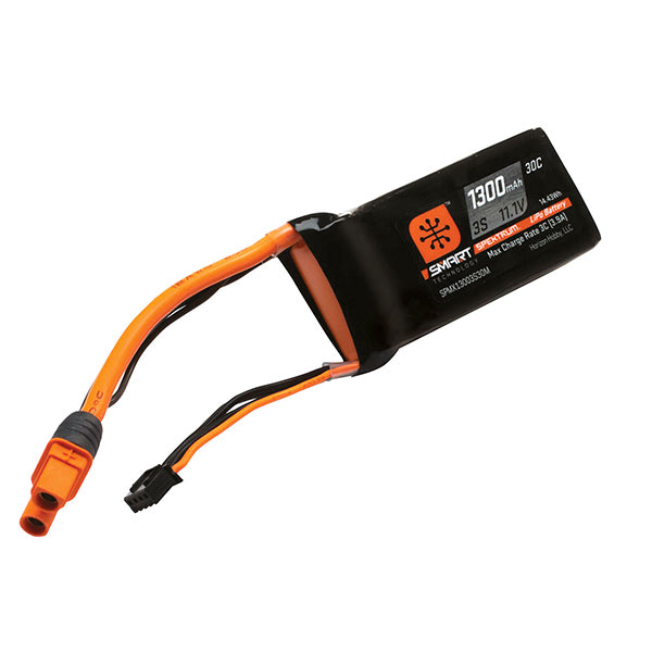 Spektrum RC 3S Smart LiPo Battery Pack w/IC3 Connector (11.1V/1300mAh) Default Title