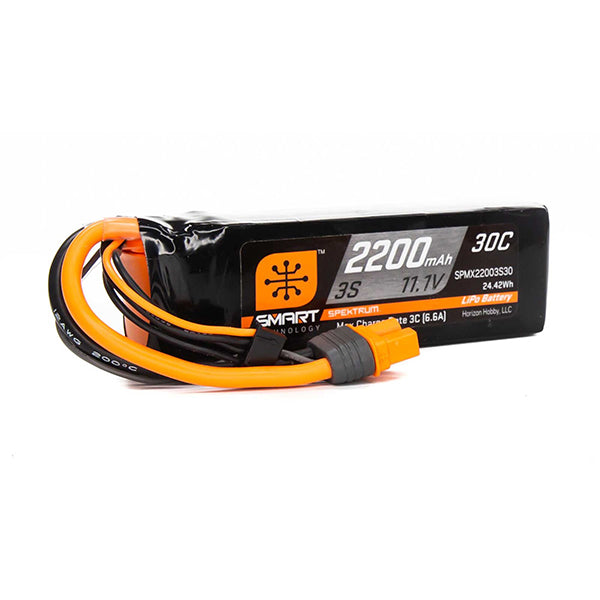 Spektrum RC 3S Smart LiPo 30C Battery Pack w/IC3 Connector (11.1V/2200mAh) Default Title