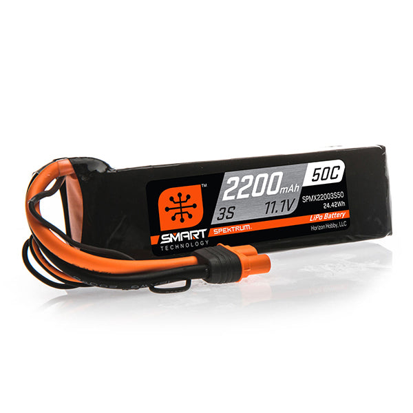 Spektrum RC 3S Smart LiPo Battery Pack w/IC3 Connector (11.1V/2200mAh) Default Title