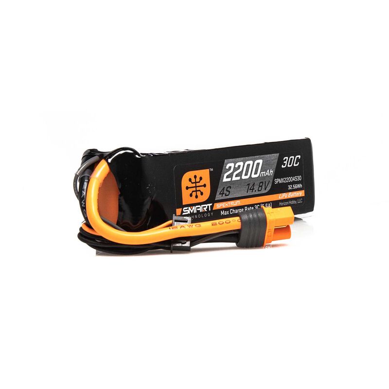 Spektrum RC 4S Smart LiPo 30C Battery Pack w/IC3 Connector (14.8V/2200mAh)