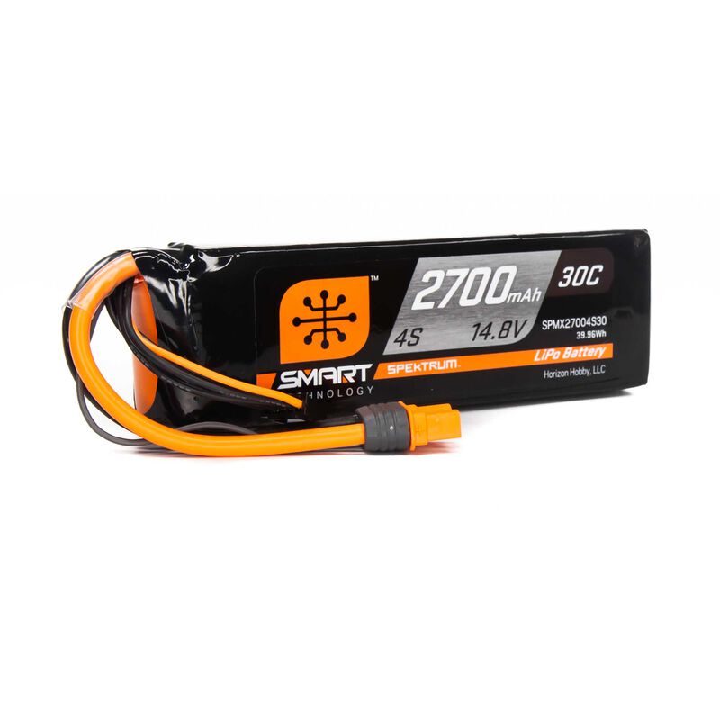 Spektrum RC 4S Smart G2 LiPo 30C Battery Pack w/IC3 Connector (14.8V/2700mAh)