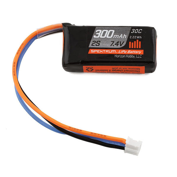 Spektrum RC 7.4V 300mAh 2S 30C LiPo Battery: PH Default Title