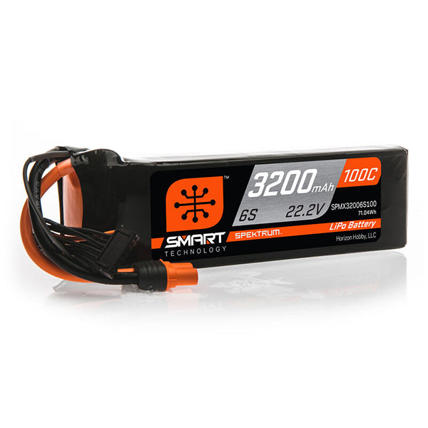 Spektrum RC 22.2V 3200mAh 6S 100C Smart LiPo Battery: IC5 Default Title