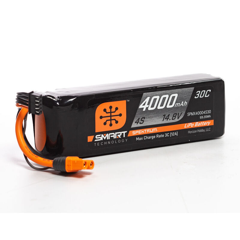 Spektrum RC 4S Smart LiPo Battery Pack w/IC3 Connector (14.8V/4000mAh)