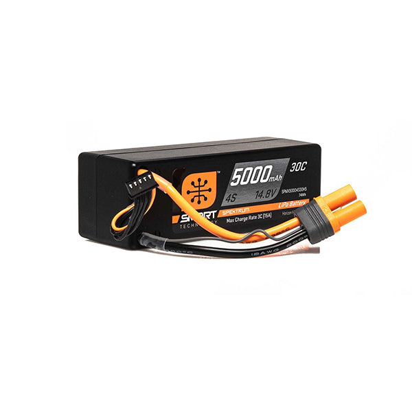 Spektrum RC 4S Smart LiPo Hard Case Battery Pack w/IC5 Connector (14.8V/5000mAh) Default Title