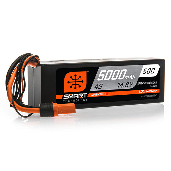 Spektrum RC 4S Smart Hardcase 50C LiPo Battery w/IC5 Connector (14.8V/5000mAh) Default Title