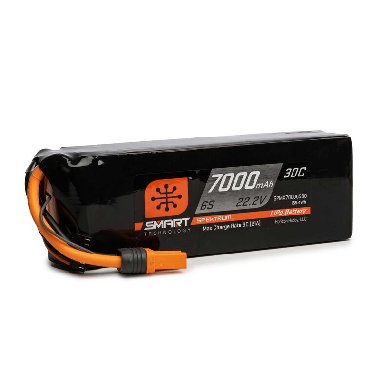 Spektrum RC 6S 30C Smart LiPo Battery Pack w/IC5 Connector (22.2V/7000mAh)