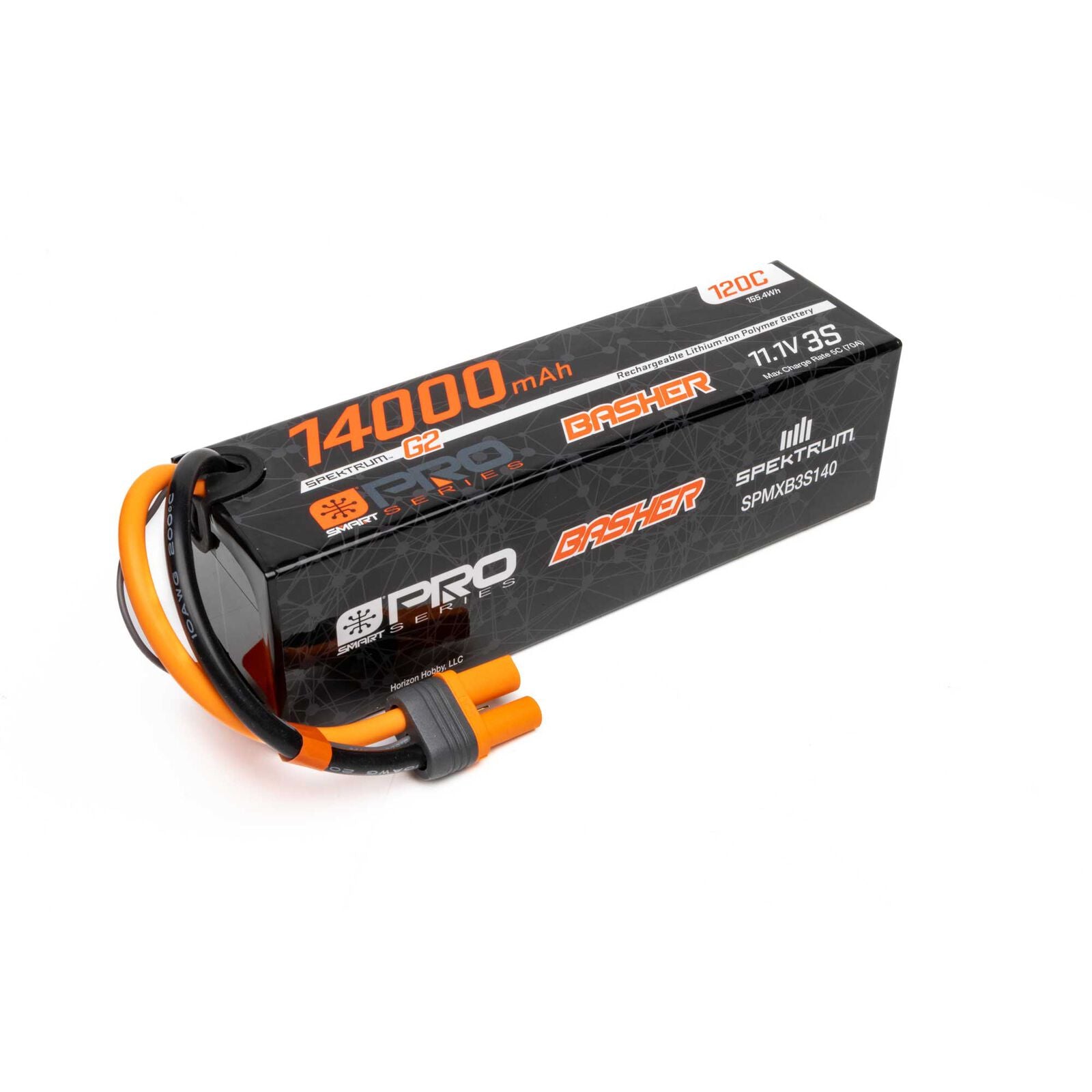 SPEKTUM G2 14000mAh 3S 11.1V Smart Pro Basher LiPo 120C IC5