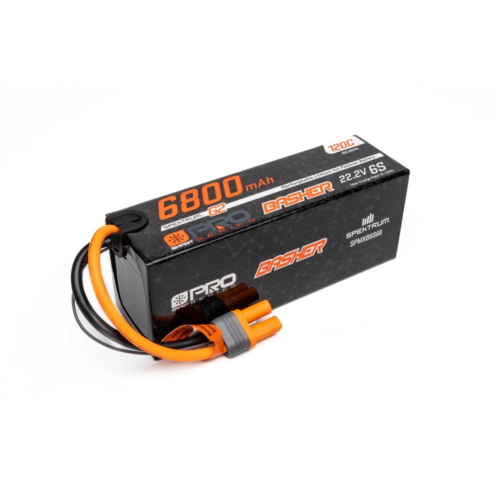 Spektrum  G2 22.2V 6800mAh 6S 120C Smart G2 Pro Basher LiPo: IC5