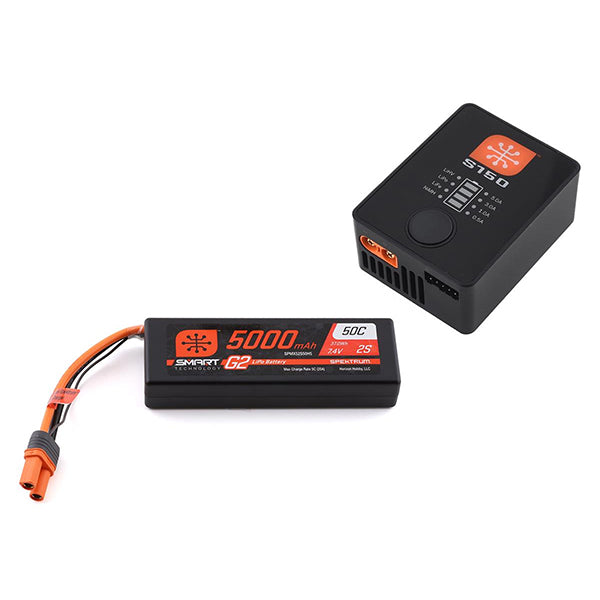 Spektrum RC Smart G2 PowerStage 2S Bundle w/2S Smart LiPo Battery (5000mAh) Default Title