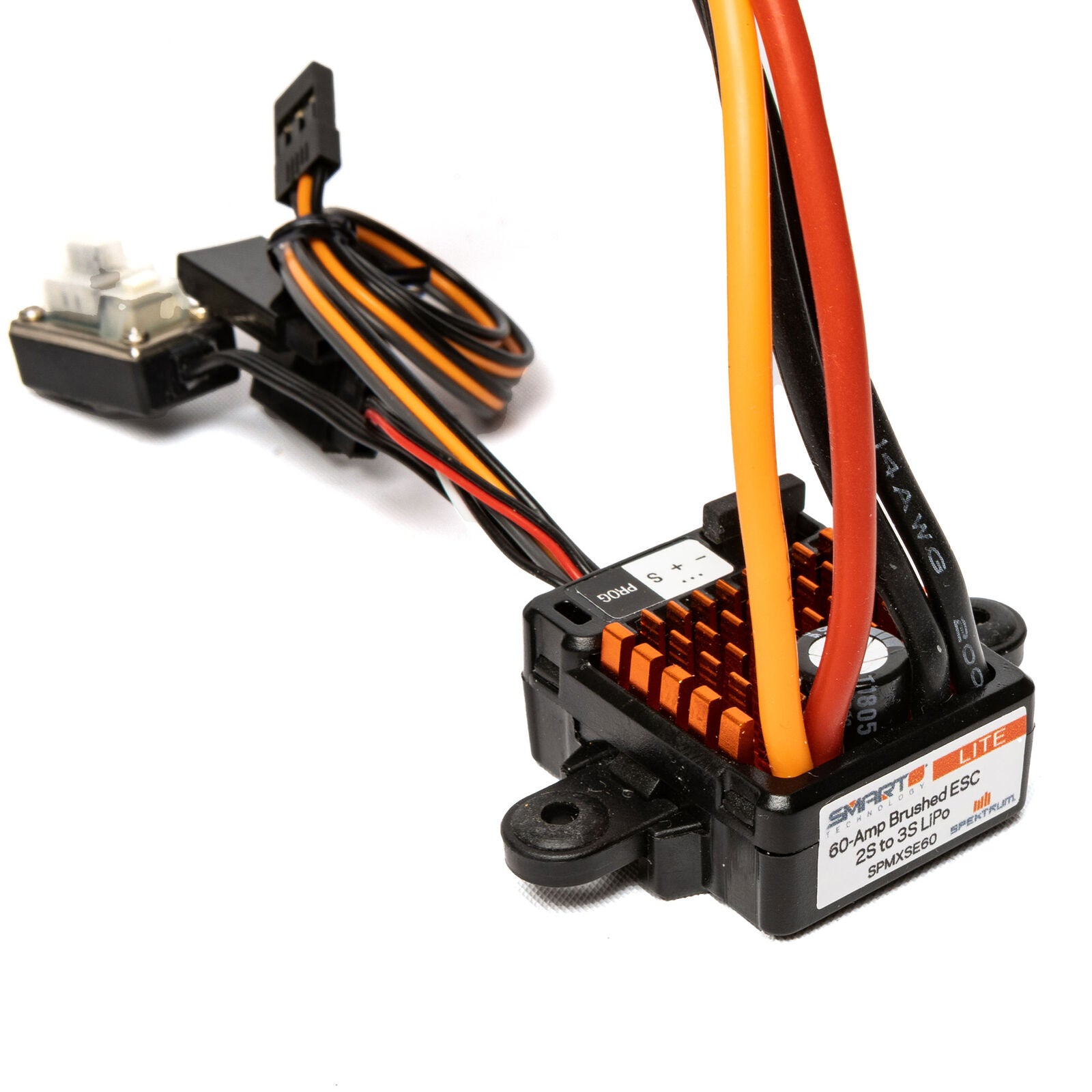 Spektrum RC Firma 60A Lite Brushed Smart ESC, 2S-3S: IC3