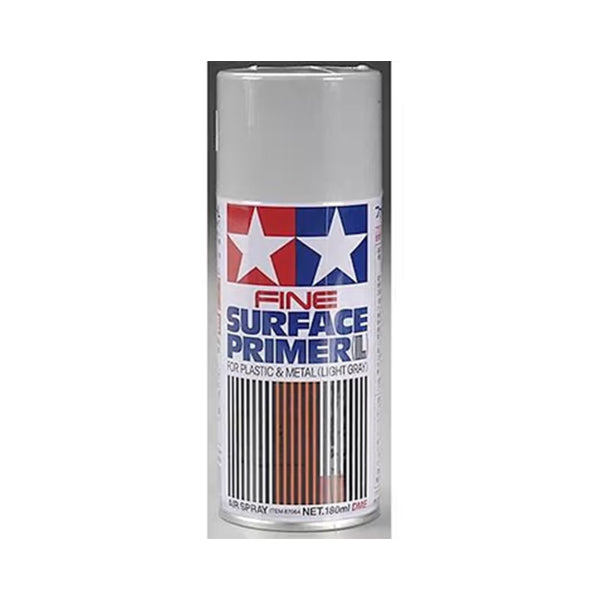 Tamiya Light Grey Fine Surface Primer Spray Paint (180ml) Default Title