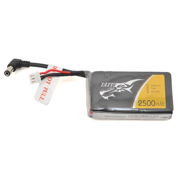 Tattu FatShark Goggle 2s LiPo Battery Pack 30C (7.4V/2500mAh) w/Barrel Connector & Battery Indiciator Default Title