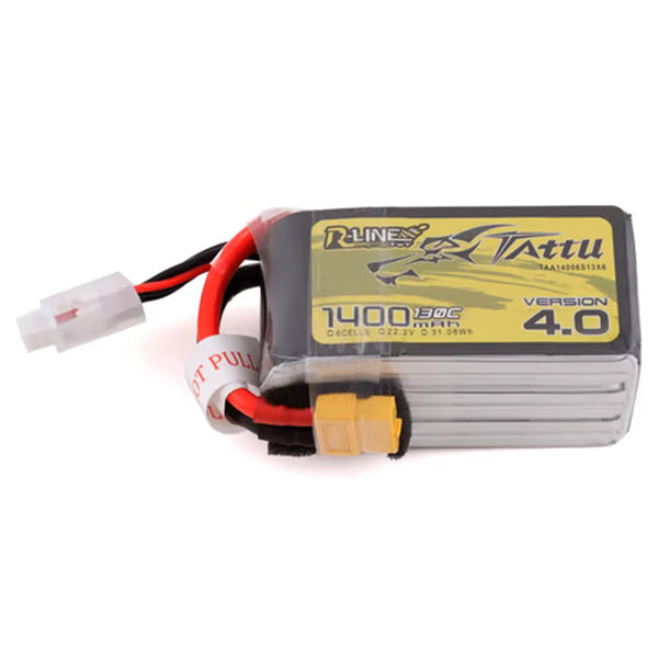 Tattu "R-Line 4.0" 6s LiPo Battery Pack 130C (22.2V/1400mAh) w/XT60 Connector Default Title