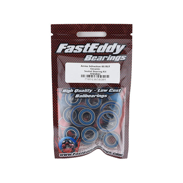 FastEddy Arrma Infraction 6S BLX Ceramic Sealed Bearing Kit Default Title