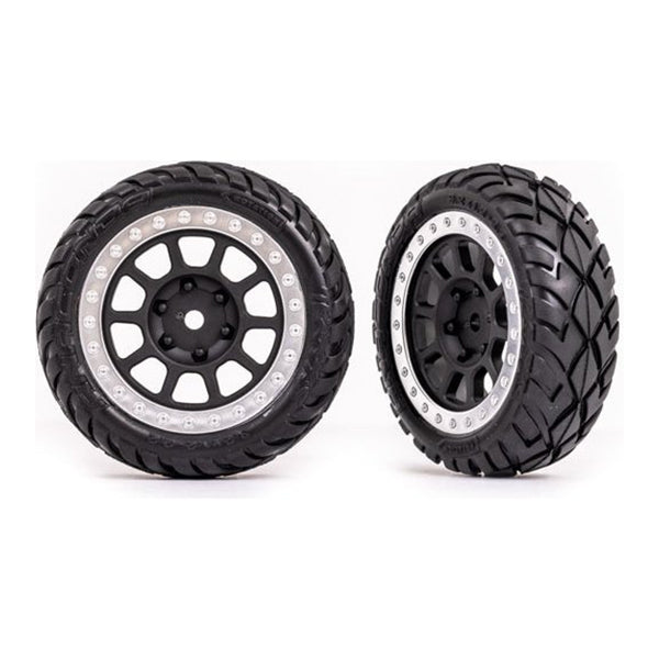 Traxxas Tires+Wheels 2.2In Graphite Gray Satin