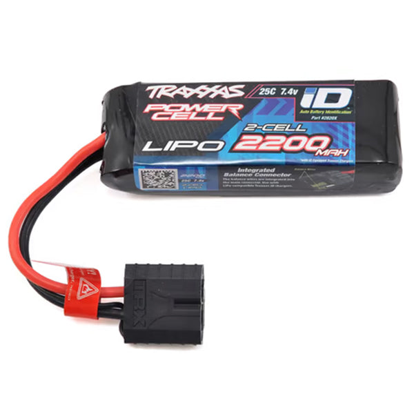 Traxxas 2S "Power Cell" 25C LiPo Battery w/iD Traxxas Connector (7.4V/2200mAh) Default Title
