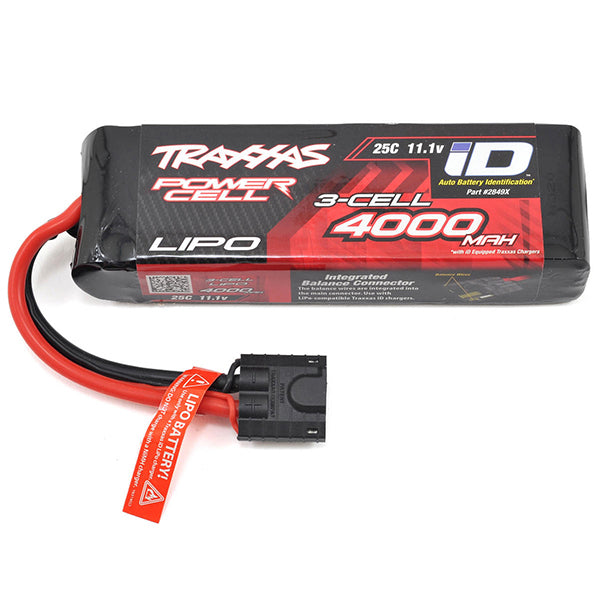 Traxxas 3S "Power Cell" 25C LiPo Battery w/iD Traxxas Connector (11.1V/4000mAh) Default Title