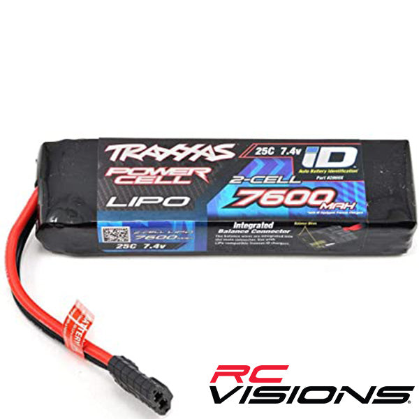 Traxxas 2S "Power Cell" 25C LiPo Battery w/iD Traxxas Connector (7.4V/7600mAh) TRA2869X