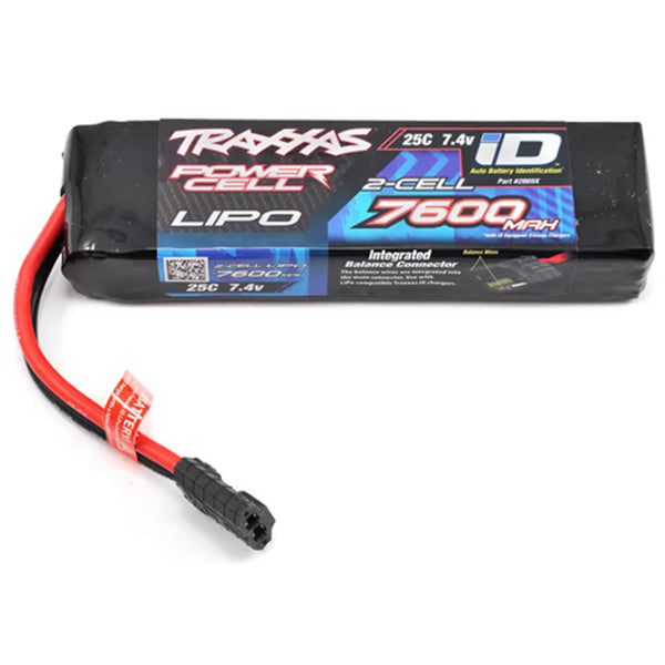 Traxxas 2S "Power Cell" 25C LiPo Battery w/iD Traxxas Connector (7.4V/7600mAh) Default Title