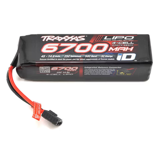 Traxxas 4S "Power Cell" 25C LiPo Battery w/iD Traxxas Connector (14.8V/6700mAh) Default Title