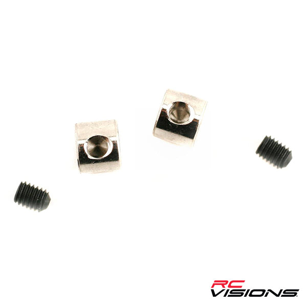 Traxxas Collars, screw (2)/ grub screws, 3mm (2) Default Title