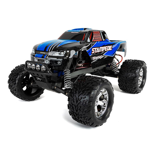 Traxxas Stampede 1/10 RTR Monster Truck w/XL-5 ESC, LED Lights, TQ 2.4GHz Radio, Battery & DC Charger Blue