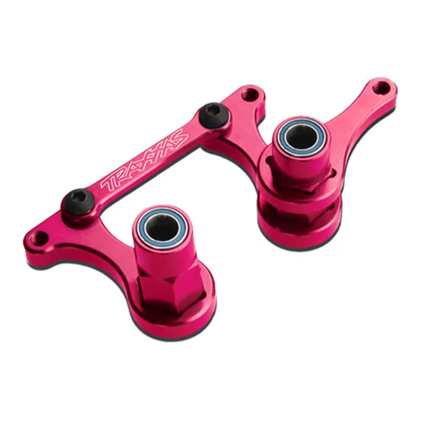 Traxxas Aluminum Steering Bellcrank Set w/Bearings (Blue) Pink