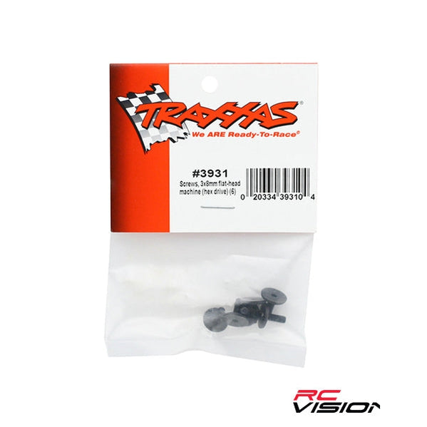 Traxxas 3x8mm Flat Head Screw (6) (VXL) Default Title