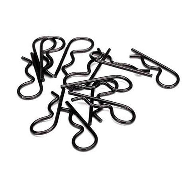 Traxxas Heavy Duty Body Clips (Black) (12)