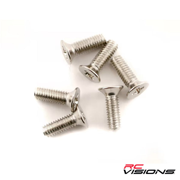 Traxxas Screws, 2.6x8mm countersunk machine (6) Default Title
