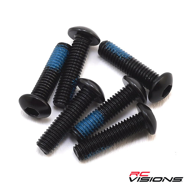 Traxxas 3x12mm Button Head Hex Screws w/Threadlock (6) Default Title