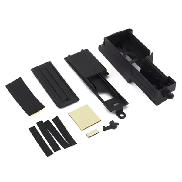 Traxxas Electronics box, right/ box cover/ charge jack plug (rubber)/ foam padding and adhesive Default Title