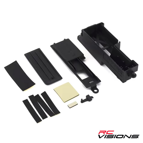Traxxas Electronics box, right/ box cover/ charge jack plug (rubber)/ foam padding and adhesive Default Title