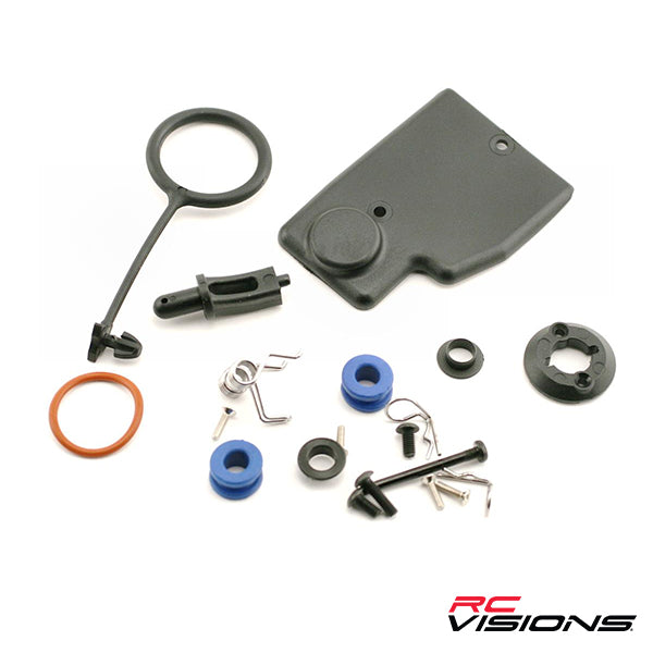 Traxxas Revo Fuel Tank Rebuild Kit (includes: mounting post, grommets (2), tank guard, mount) Default Title