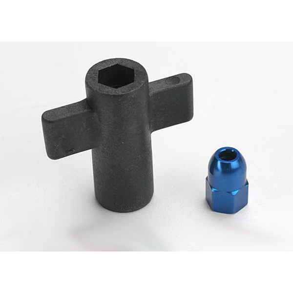 Traxxas Antenna Crimp Nut & Antenna Nut Tool Set (Blue)