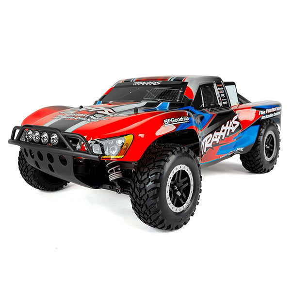 Traxxas Slash 4X4 RTR 4WD Brushed Short Course Truck w/LED Lights, TQ 2.4GHz Radio, Battery & DC Charger Red