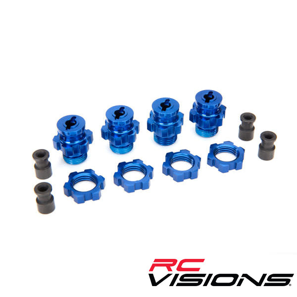 Traxxas Aluminum 17mm Wheel Adapter Set (Blue) (4) TRA6856X