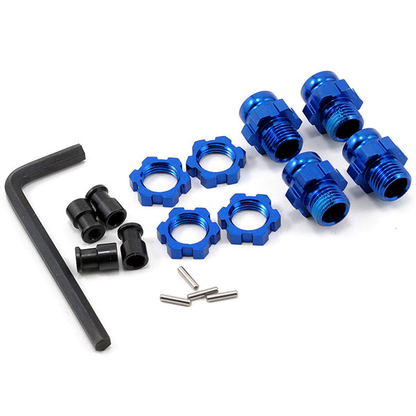 Traxxas Aluminum 17mm Wheel Adapter Set (Blue) (4) Default Title