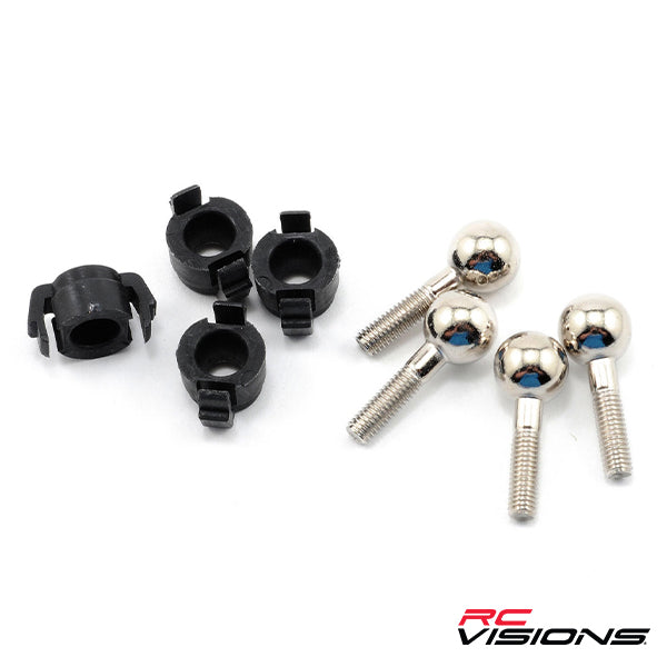 Traxxas Pivot Balls w/Pivot Ball Caps (4) Default Title