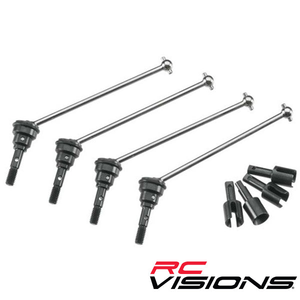 Traxxas Assembled Steel CV Driveshaft Set (4) TRA7151X