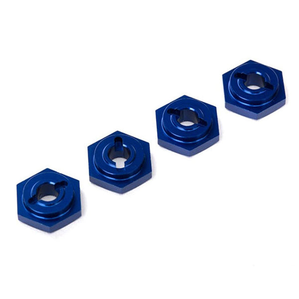 Traxxas Aluminum Hex Wheel Hubs (Blue) (4)