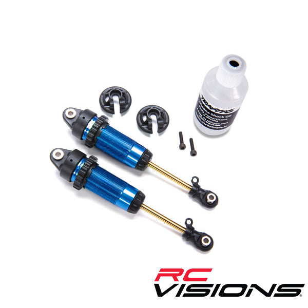 Traxxas GTR XX-Long TiN Shocks (Blue) (2) TRA7462